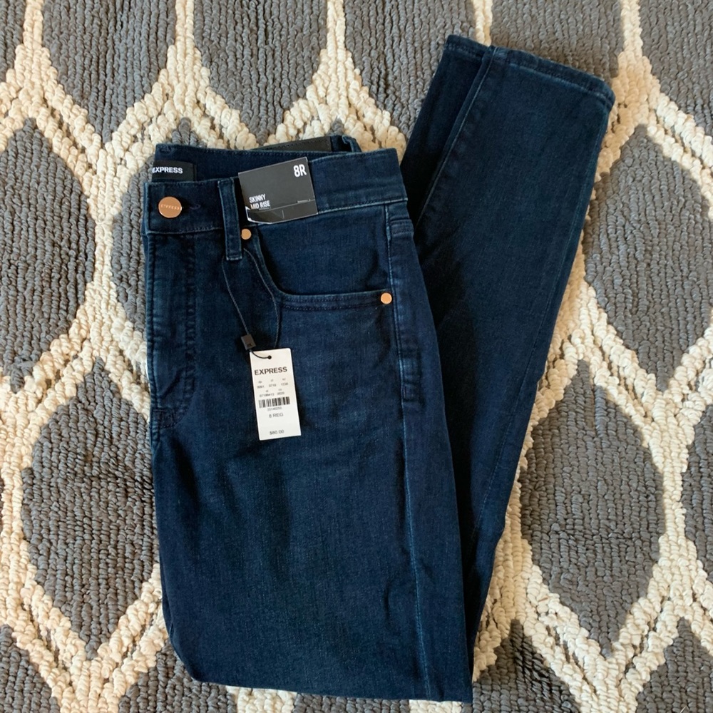 Express Skinny Mid Rise Jeans